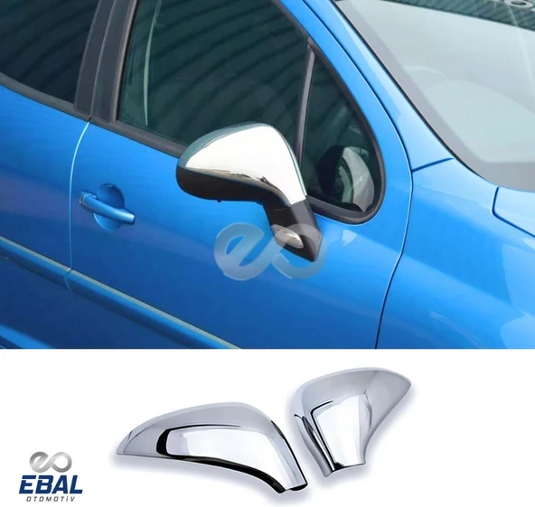 Peugeot 207 Krom Ayna Kapağı 2 prç. 2006 Üzeri P. Çelik
