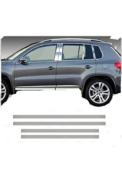 VW Tiguan Krom Yan Kapı Çıtası 4 kapı 2007-2016 arası Paslanmaz ürün görseli