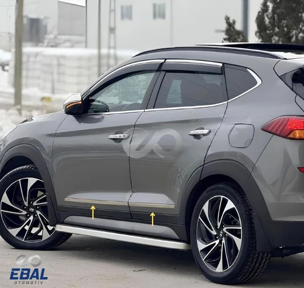 Hyundai Tucson Krom Yan Kapı Çıtası 4 prç. 2015 ve üzeri P.Çelik - 2
