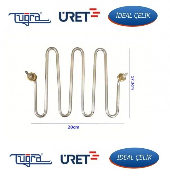 Tuğra-Üret-İdeal Semaver Çay Kazanı Makinası Rezistansı 2500 Watt