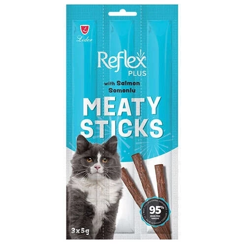 Reflex Meaty Sticks Somonlu Kedi Ödül Maması 3x5 Gr.