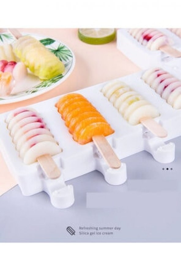 Twister Modeli Silikon Dondurma Kalıbı 8li
