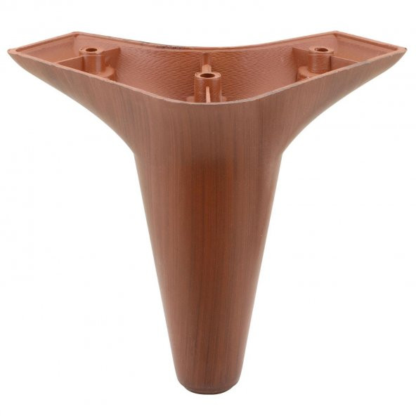 Mobilya Kanepe Sehpa Ünite Koltuk Ayağı Ahşap Desenli 12 cm Kahverengi Baza Ayak