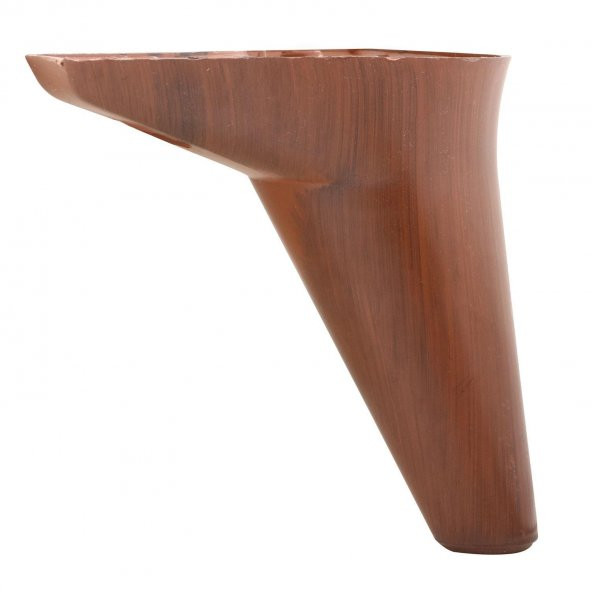 Mobilya Kanepe Sehpa Ünite Koltuk Ayağı Ahşap Desenli 12 cm Kahverengi Baza Ayak - 4