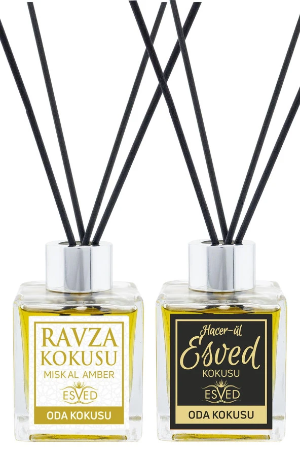 Medine Ravza Kokusu Ve Hacerül Esved Kokusu 100 Ml Çubuklu Oda Kokusu