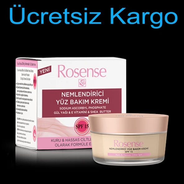 Rosense Nemlendirici Yüz Bakım Kremi (Kuru & Hassas Cilt) - 50 ml 1 Adet