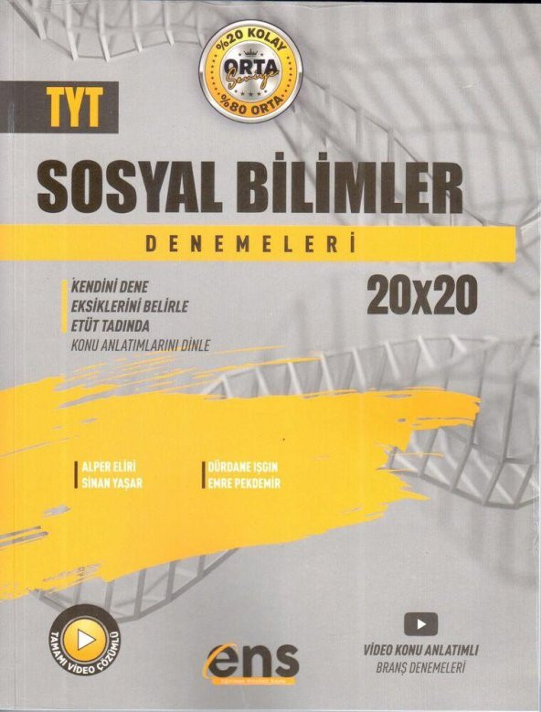 TYT Sosyal Bilimler 20 x 20 Deneme ENS Yayıncılık
