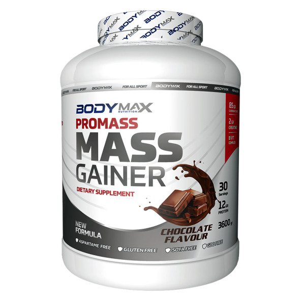 Bodymax Promass Mass Gainer 3600 Gr 30 Servis Çikolata Aromalı