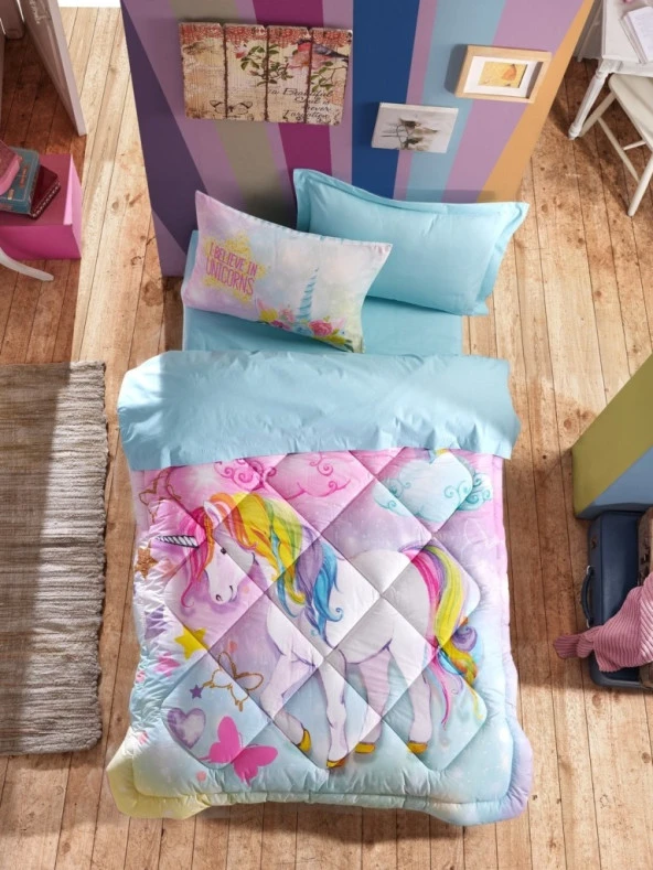 Cotton Box Ranforce Junior Çocuk Odası Tek Kişilik Uyku Seti-Dream Mint