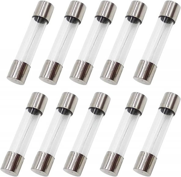3A Büyük Cam Sigorta 6x30mm - 10 Adet
