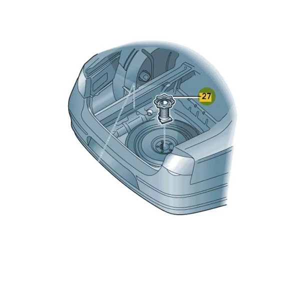 VW Passat CC 2013-2017 Yedek Lastik Stepne Sabitleme Aparatı 3C0803899 - 6