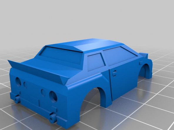 1:76 Mini Turbo Yarış Vücut Kabuğu Spor Araba Tipi2 Plastik Aparat - 1