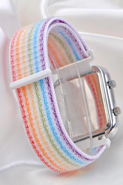 Renkli Cırt Cırt Kordon Led Kol Saat ST-304107 - 3