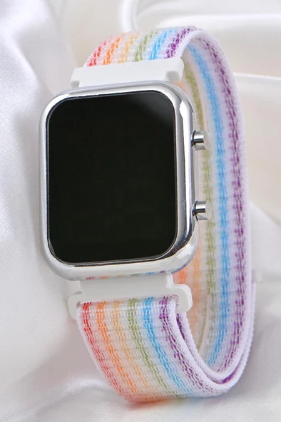 Renkli Cırt Cırt Kordon Led Kol Saat ST-304107 - 4