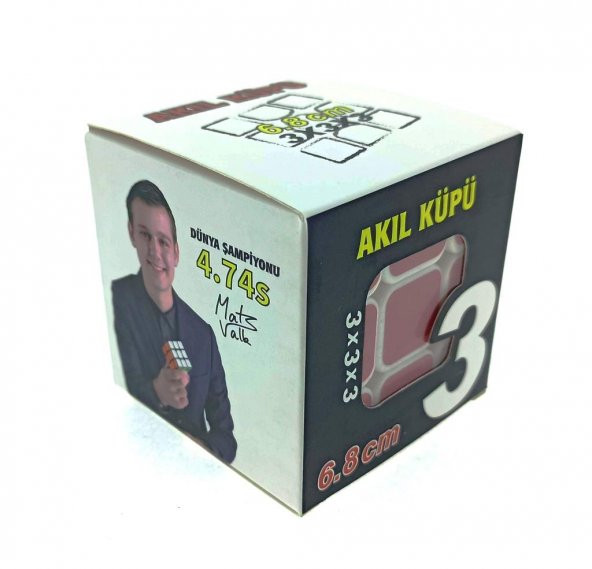 Beyaz Zemin Üzeri Renkli Zeka Küpü 3X3X3-6,8 cm - 2