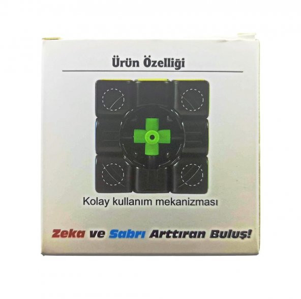 Beyaz Zemin Üzeri Renkli Zeka Küpü 3X3X3-6,8 cm - 3