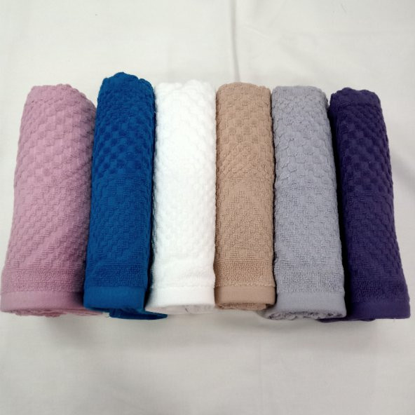 Zigzag 6 lı havlu seti 50 x 90 cm ebatinda - 2