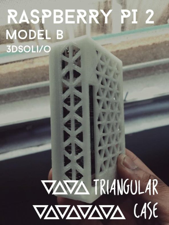 Raspberry Pi 2 / Model B Üçgen Menü Plastik Aparat
