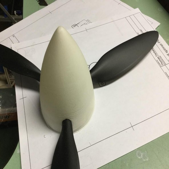3Dlabprint Spitfire Spinner Plastik Aparat - 12