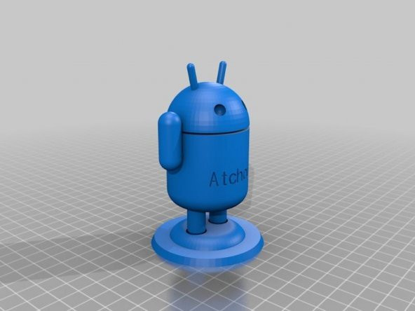 Metin İle Özelleştirilmiş Android Adam Plastik Aparat