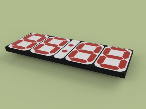 7 Segment Ekranı (6,9 İnç) Plastik Aparat - 1
