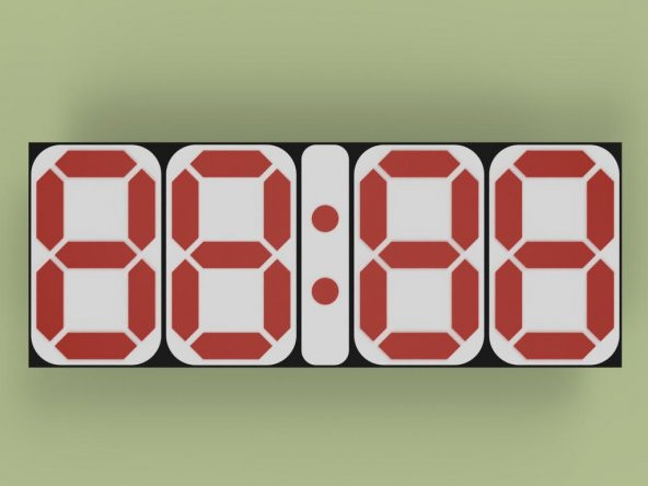 7 Segment Ekranı (6,9 İnç) Plastik Aparat - 2