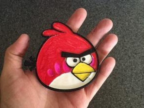 Kızgın Kuş Kırmızı Plastik Aparat - 4