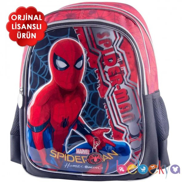 Hakan Çanta Lisanslı Spiderman Kabartmalı Okul Çantası Örümcek Adam Sırt Çantası 88986