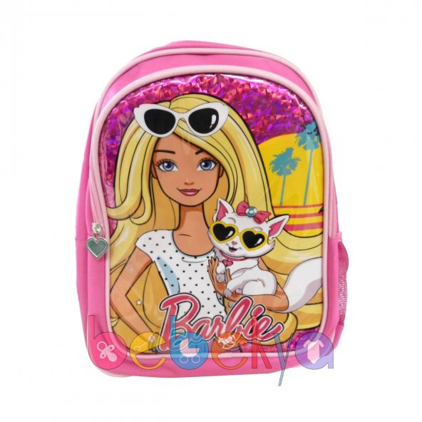 Hakan Çanta Lisanslı Kedili Barbie Okul Çantası Kedili Pembe Sırt Çantası