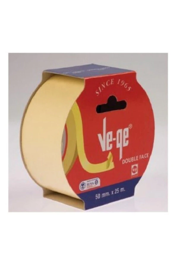 Ve-Ge Çift Taraflı Bant Askılı 48 MM x 25 Metre (36 Lı Paket)