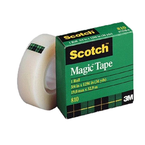 Scotch Görünmez Bant Magic 19 MM x 33 Metre (4 Lü Paket)