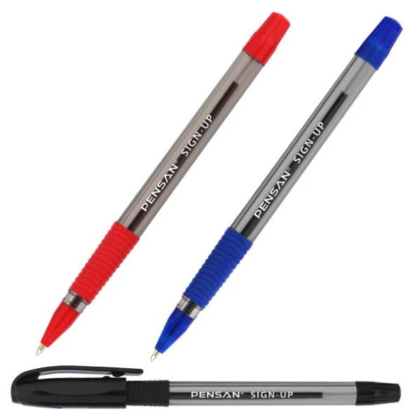 Pensan İmza Kalemi Sign Up 1 Mm Siyah Tükenmez İmza Kalemi (12 Li Paket)