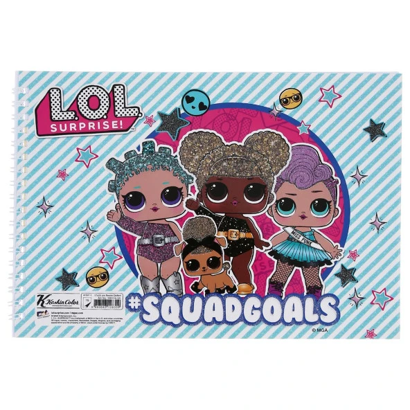 Keskin Color Resim Defteri 15 Yaprak 17 x 25 CM L.O.L. Resim Defteri (24 Lü Paket) - 6