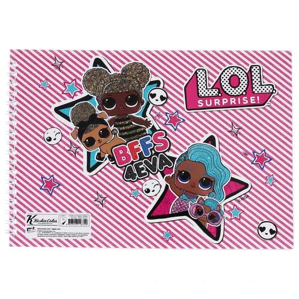 Keskin Color Resim Defteri 15 Yaprak 17 x 25 CM L.O.L. Resim Defteri (24 Lü Paket) - 8