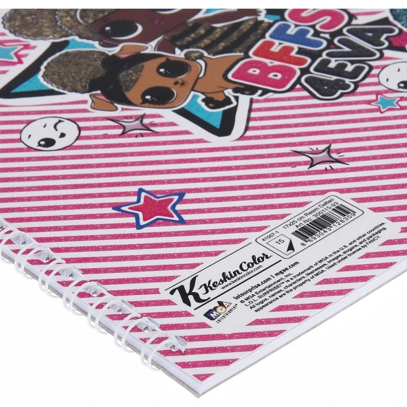 Keskin Color Resim Defteri 15 Yaprak 17 x 25 CM L.O.L. Resim Defteri (24 Lü Paket) - 9