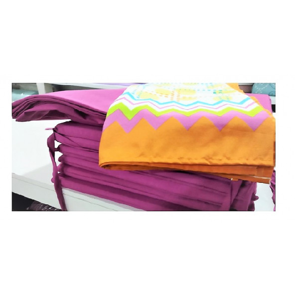 Taç Kristal Bahçe Minder Takımı-Bordo - 8