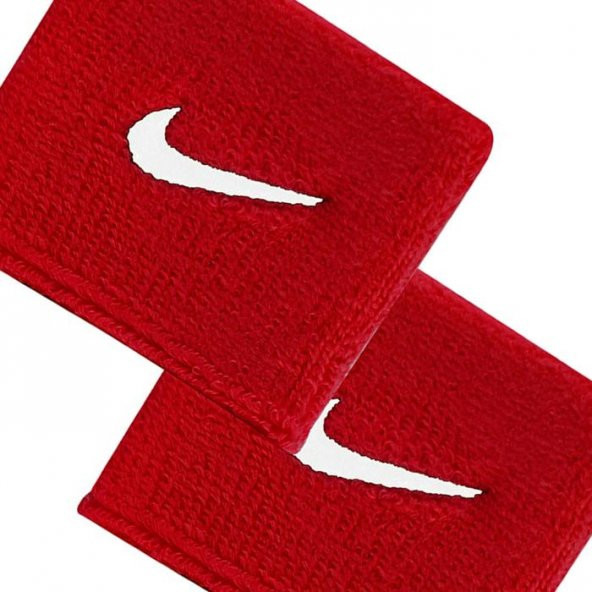 Nike Aksesuar Swoosh Wristbands 2 Unisex Kırmızı Antrenman Havlu Bileklik N.NN.04.601.OS - 2