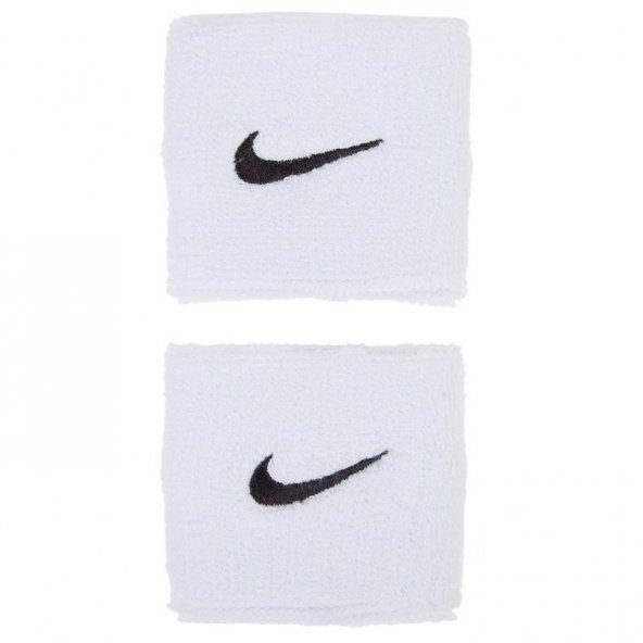 Nike Aksesuar Swoosh Wristbands 2 Unisex Beyaz Antrenman Havlu Bileklik N.NN.04.101.OS