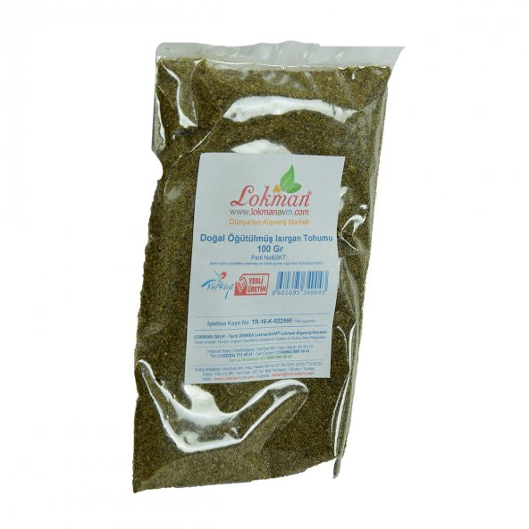 LokmanAVM Isırgan Tohumu Doğal Öğütülmüş 100 Gr Paket - 3