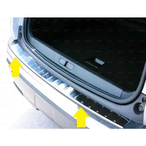 Peugeot 3008 Krom Arka Tampon Eşiği Taşlı 2016-2023 P.Çelik ürün görseli