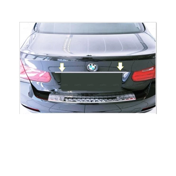 BMW 3 Serisi F30 Krom Bagaj Çıtası 2011-2018 Paslanmaz Çelik ürün görseli 1