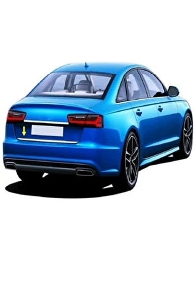 Audi A6 Krom Bagaj Alt Çıtası 2018 Üzeri Paslanmaz Çelik ürün görseli 1
