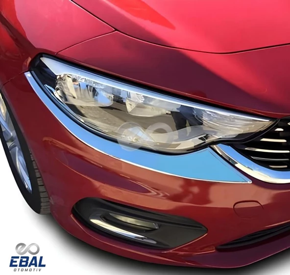 Fiat Egea Sedan Krom Far Kaşı 2 Parça P.Çelik 2015 Üzeri - 2
