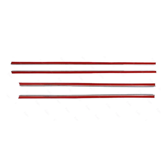 VW Polo Krom Cam Çıtası 4 parça 2009-2017 arası Paslanmaz Çelik - Resim 4