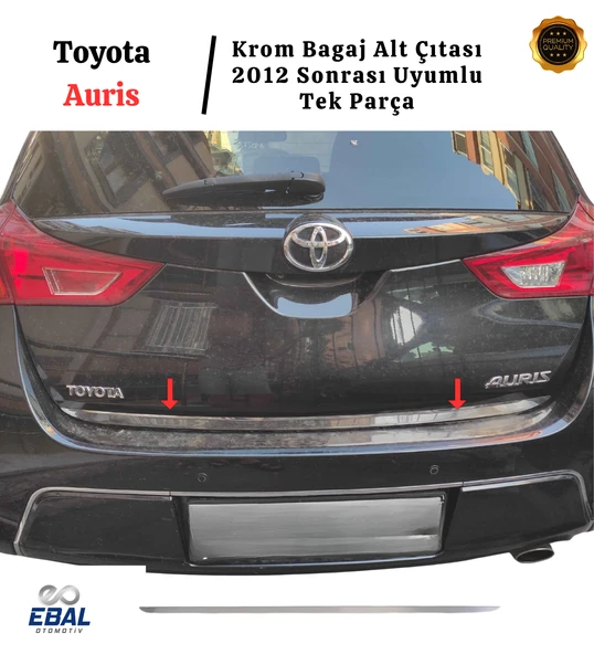 Toyota Auris Krom Bagaj Alt Çıtası 2012 ve üzeri P.Çelik ürün görseli