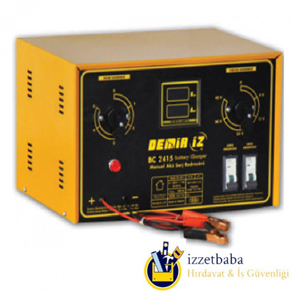 DEMİRİZ BC2415 24V 15 AMPER MANUEL İKİ AKÜ ŞARJ REDRESÖRÜ