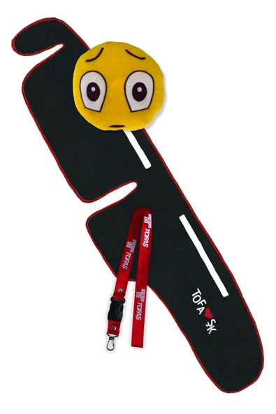 Tofaş Şahin Doğan Kartal Nakışlı Alçak Göğüs Siyah Torpido Halısı / Emoji Yastık / Oto Aksesuar - 1