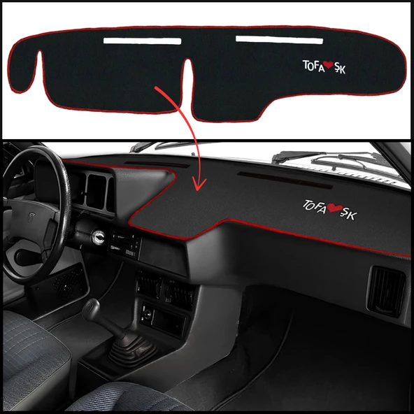 Tofaş Şahin Doğan Kartal Düşük Göğüs Torpido Koruma Kaplama Halısı / Tofaş Alçak Torpido Koruması ürün görseli