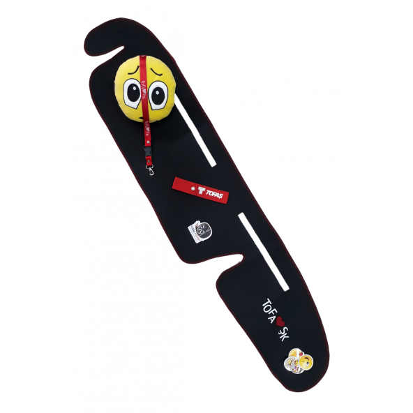 Tofaş Şahin Doğan Kartal / Yeni Model Nakışlı Siyah Torpido Halısı / Emoji Yastık & Oto Aksesuar