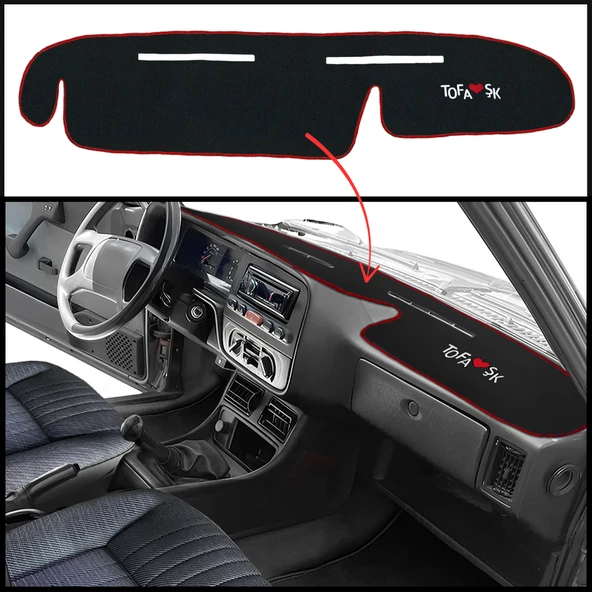 Tofaş Şahin Doğan Kartal Uyumlu Yüksek Göğüs Torpido Kaplama Koruma Halısı / Yüksek Torpido Örtüsü ürün görseli